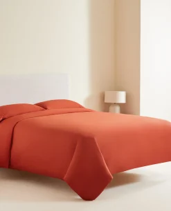Duvet Covers*ZARA Home (300 Thread Count) Washed Sateen Duvet Cover Coral