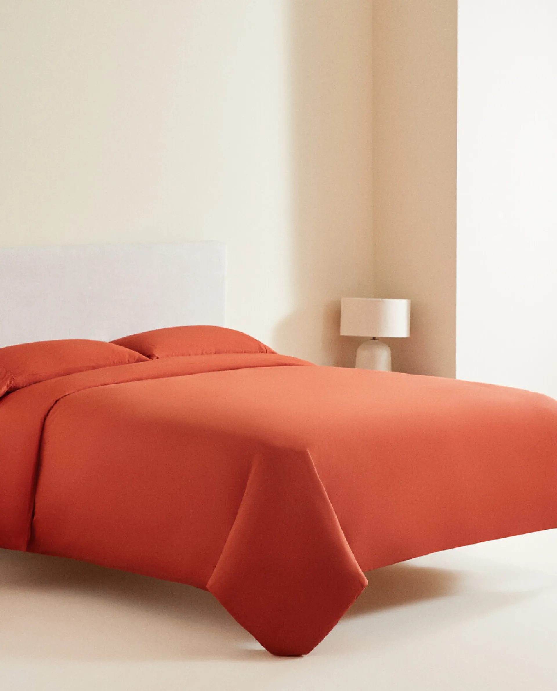 Duvet Covers*ZARA Home (300 Thread Count) Washed Sateen Duvet Cover Coral