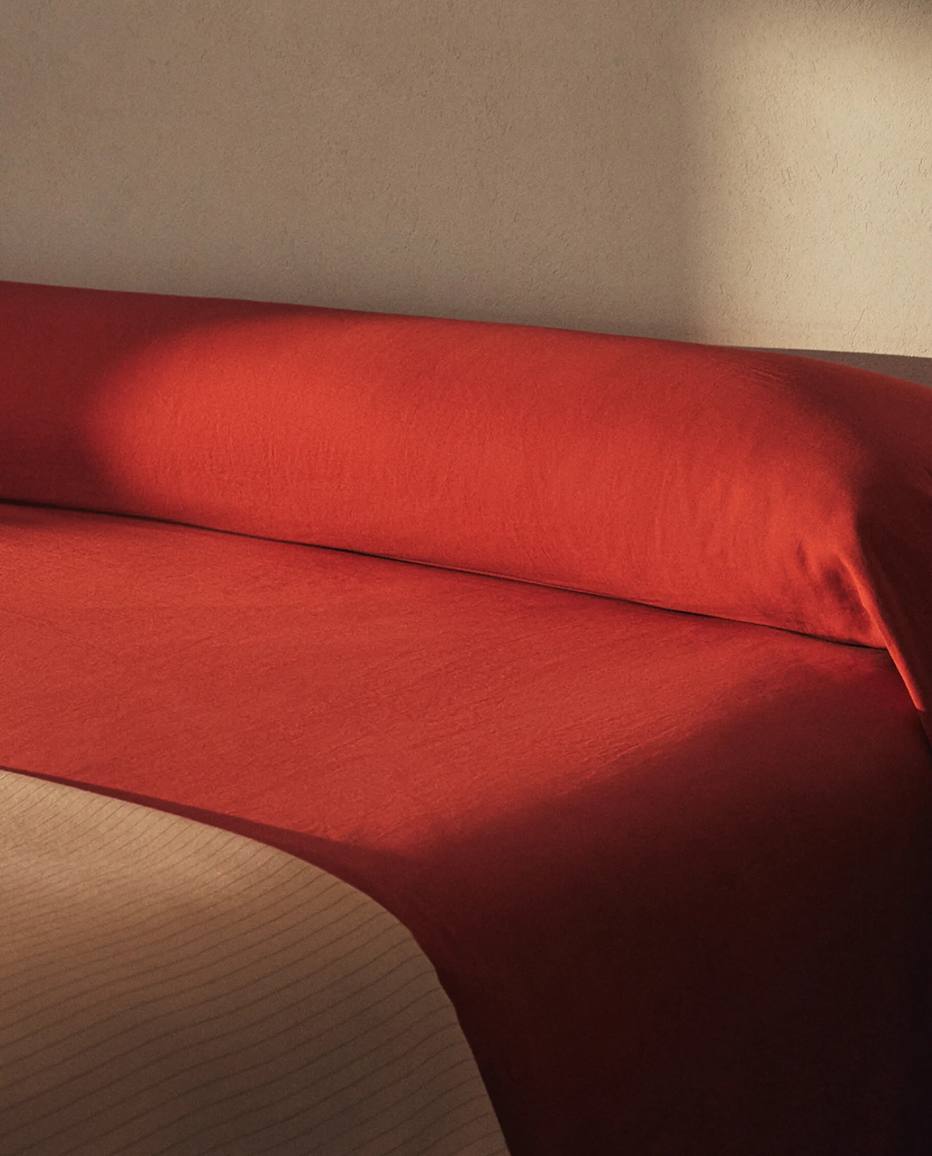 Duvet Covers*ZARA Home (300 Thread Count) Washed Sateen Duvet Cover Coral