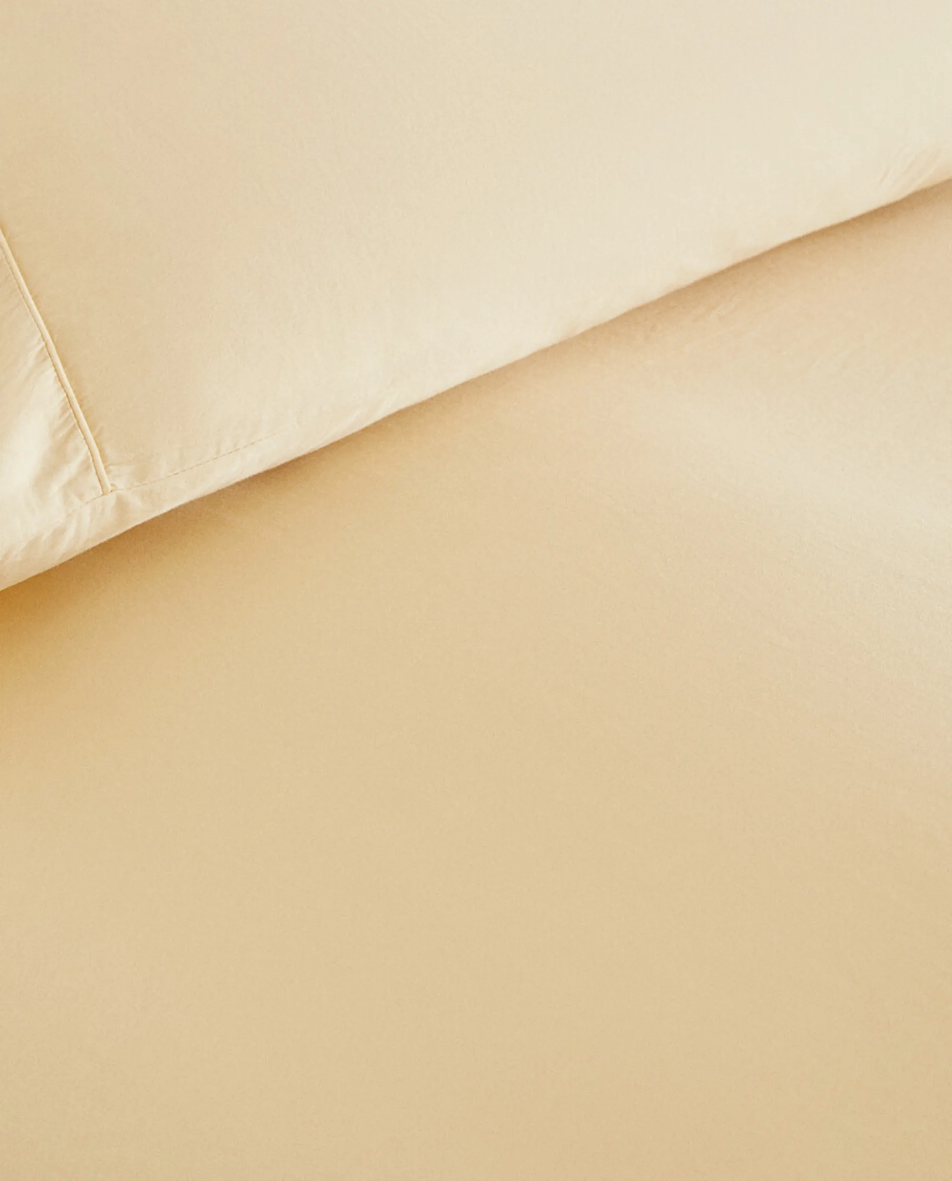 Duvet Covers*ZARA Home (300 Thread Count) Washed Sateen Duvet Cover Butter Yellow