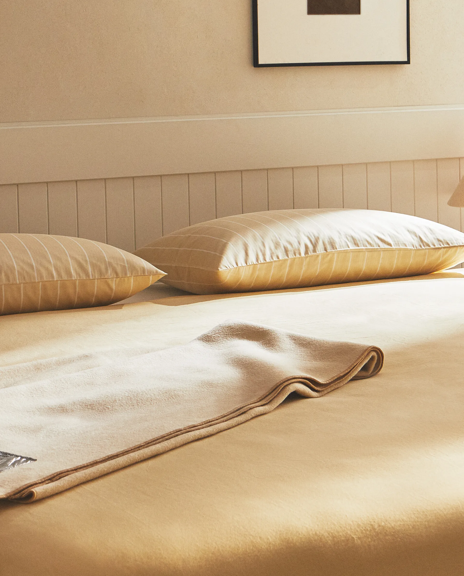 Duvet Covers*ZARA Home (300 Thread Count) Washed Sateen Duvet Cover Butter Yellow