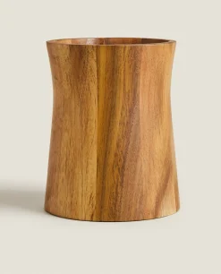 Kitchen Accessories*ZARA Home Acacia Utensil Holder Natural Colour