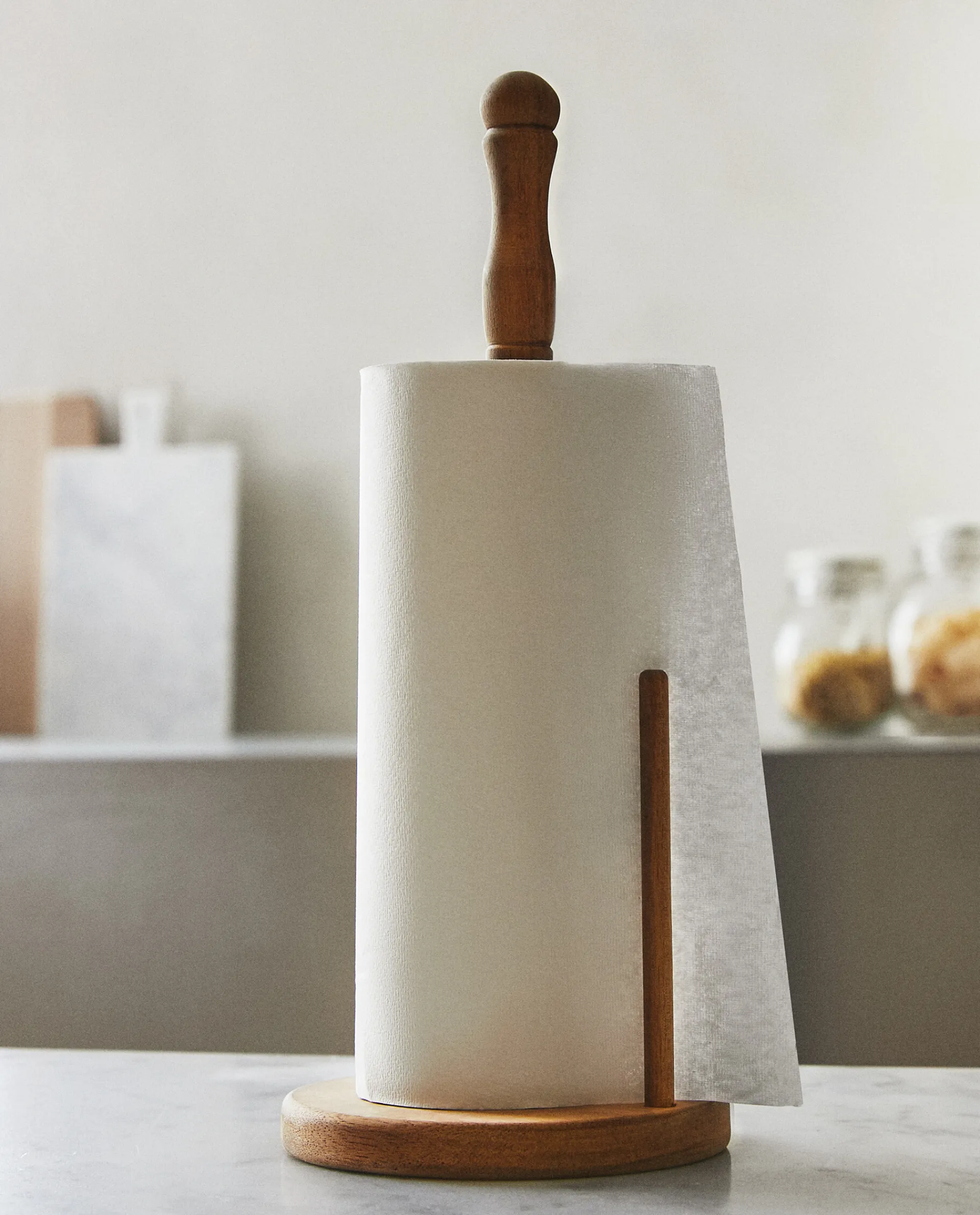 Kitchen Accessories*ZARA Home Acacia Wood Roll Holder Natural Colour