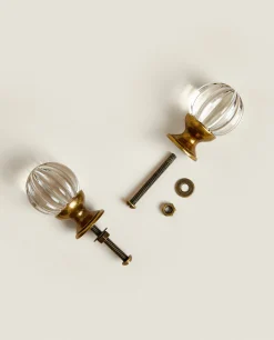 Door Knobs*ZARA Home Acrylic Door Knob (Pack Of 2) Transparent