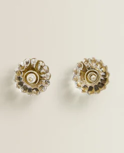 Door Knobs*ZARA Home Acrylic Flower Door Knob (Pack Of 2) Transparent