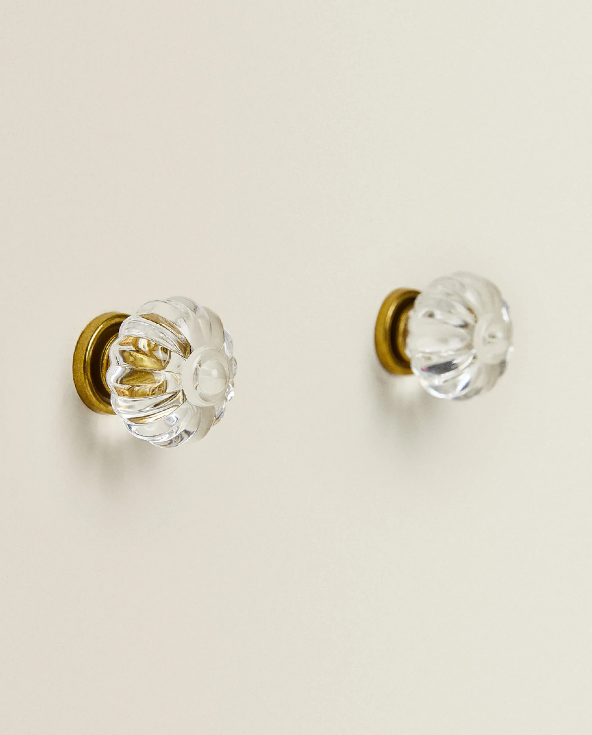 Door Knobs*ZARA Home Acrylic Flower Door Knob (Pack Of 2) Transparent