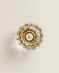 Door Knobs*ZARA Home Acrylic Flower Door Knob (Pack Of 2) Transparent