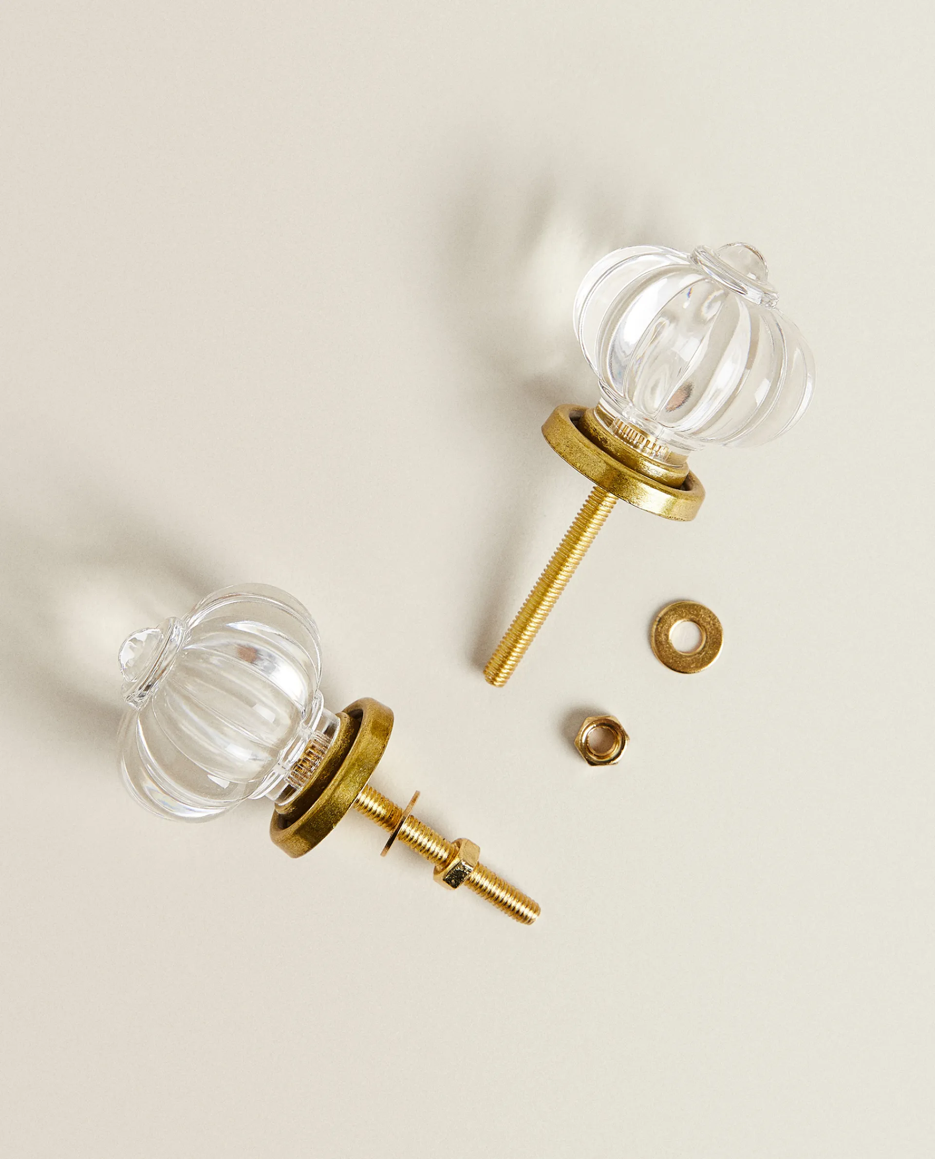 Door Knobs*ZARA Home Acrylic Flower Door Knob (Pack Of 2) Transparent