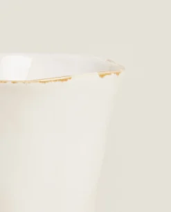 Glasses*ZARA Home Antique Finish Ceramic Tumbler Cream