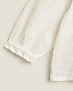 Clothing And Footwear*ZARA Home Baby Shirt With Ruffles White