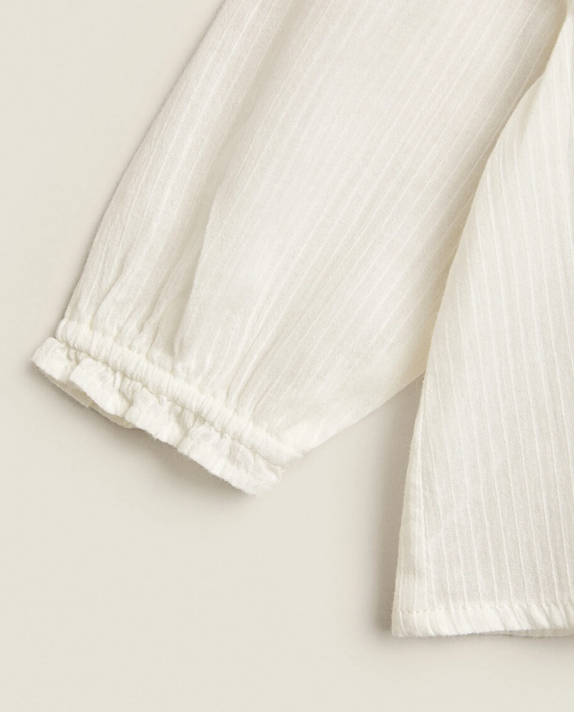 Clothing And Footwear*ZARA Home Baby Shirt With Ruffles White