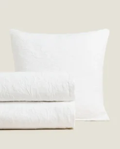Bedspreads*ZARA Home Bedspread With Floral Embroidery White