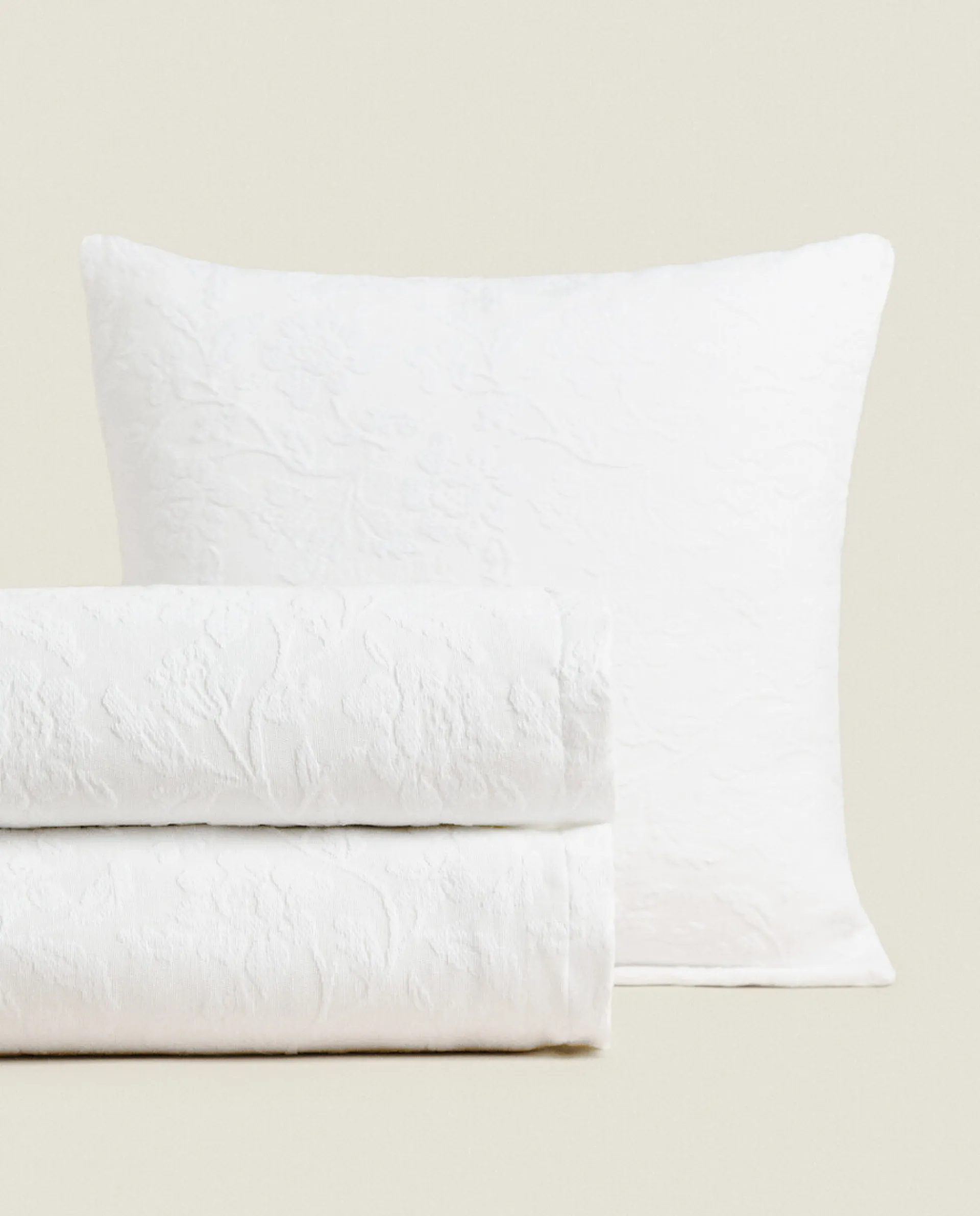 Bedspreads*ZARA Home Bedspread With Floral Embroidery White