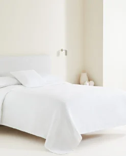 Bedspreads*ZARA Home Bedspread With Floral Embroidery White