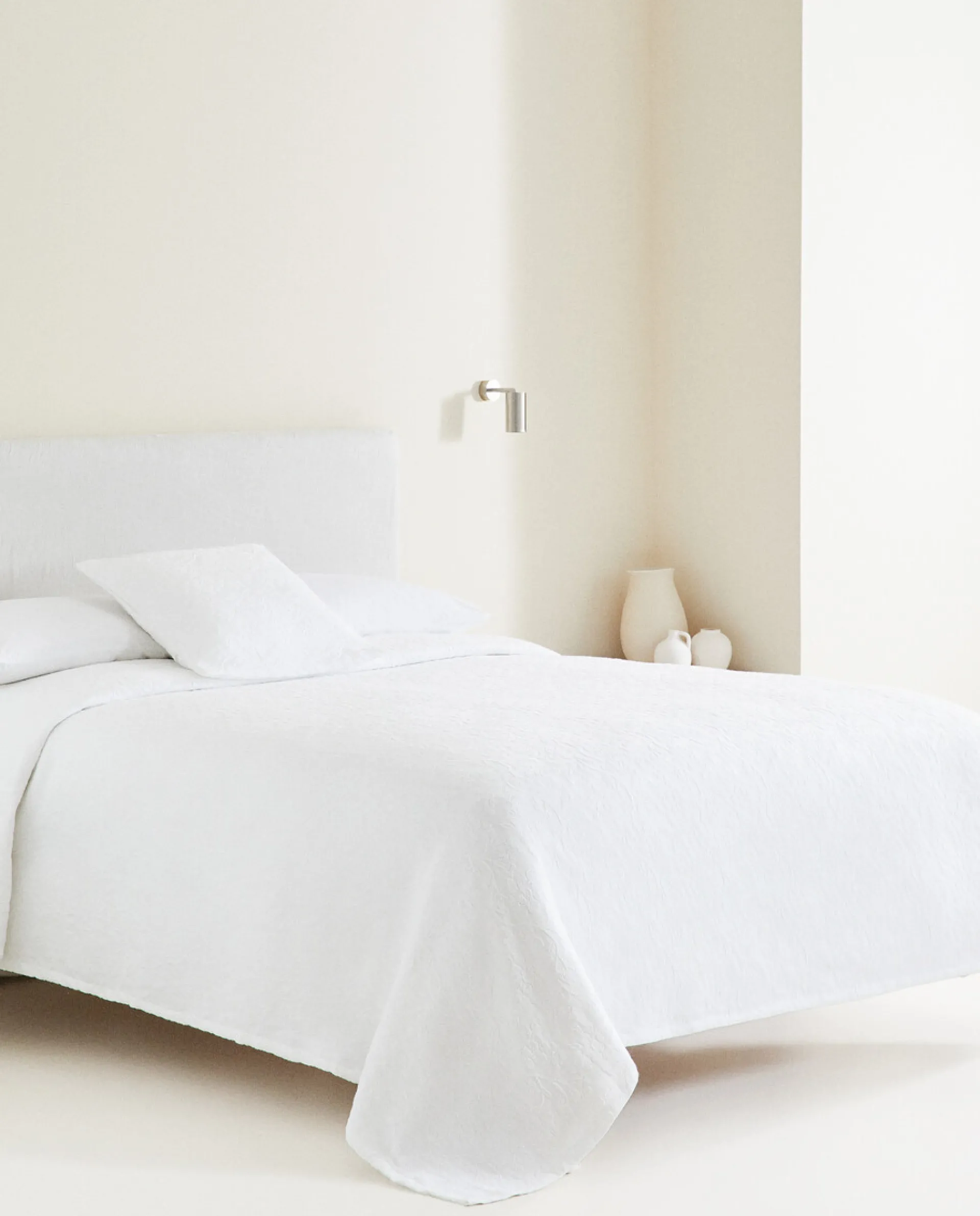 Bedspreads*ZARA Home Bedspread With Floral Embroidery White