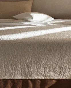 Bedspreads*ZARA Home Bedspread With Floral Embroidery White