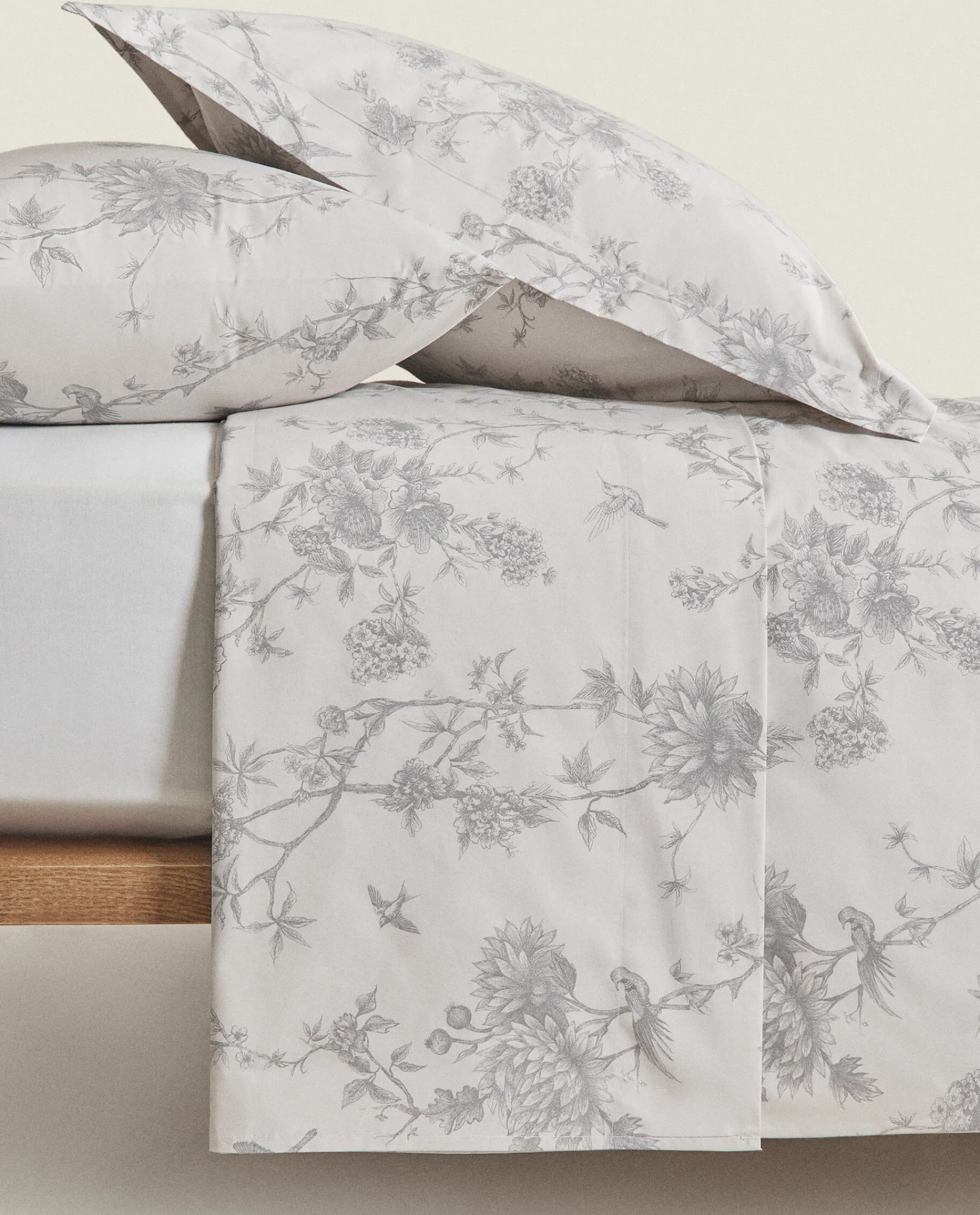 Duvet Covers*ZARA Home Bird Duvet Cover Grey