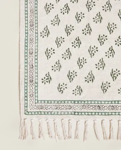 Decorative*ZARA Home Block Print Rug Multicolored