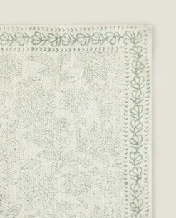 Decorative*ZARA Home Block Print Rug Multicolored