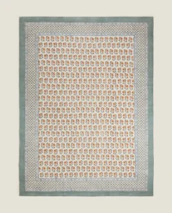 Decorative*ZARA Home Block Print Rug Peach
