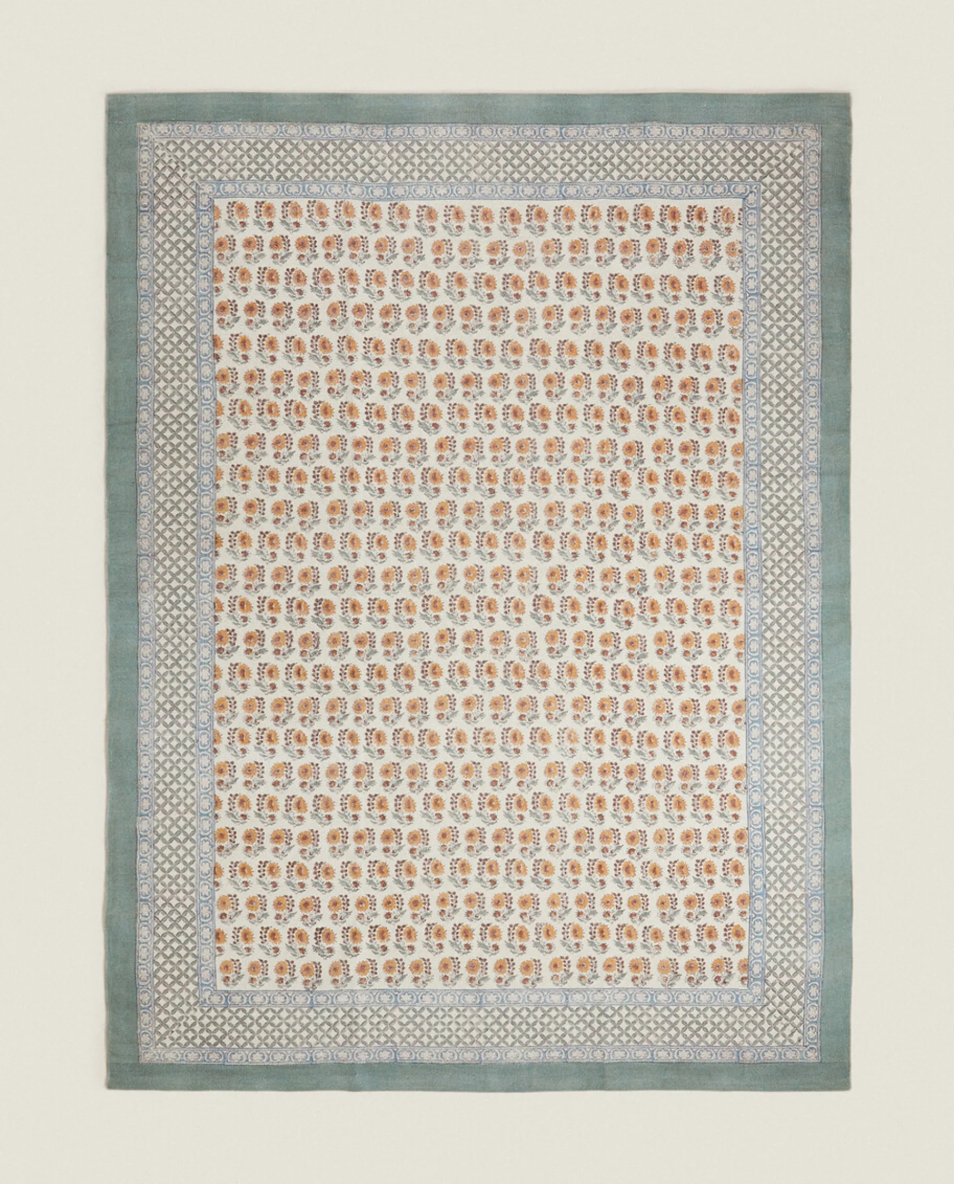 Decorative*ZARA Home Block Print Rug Peach