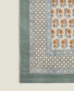 Decorative*ZARA Home Block Print Rug Peach