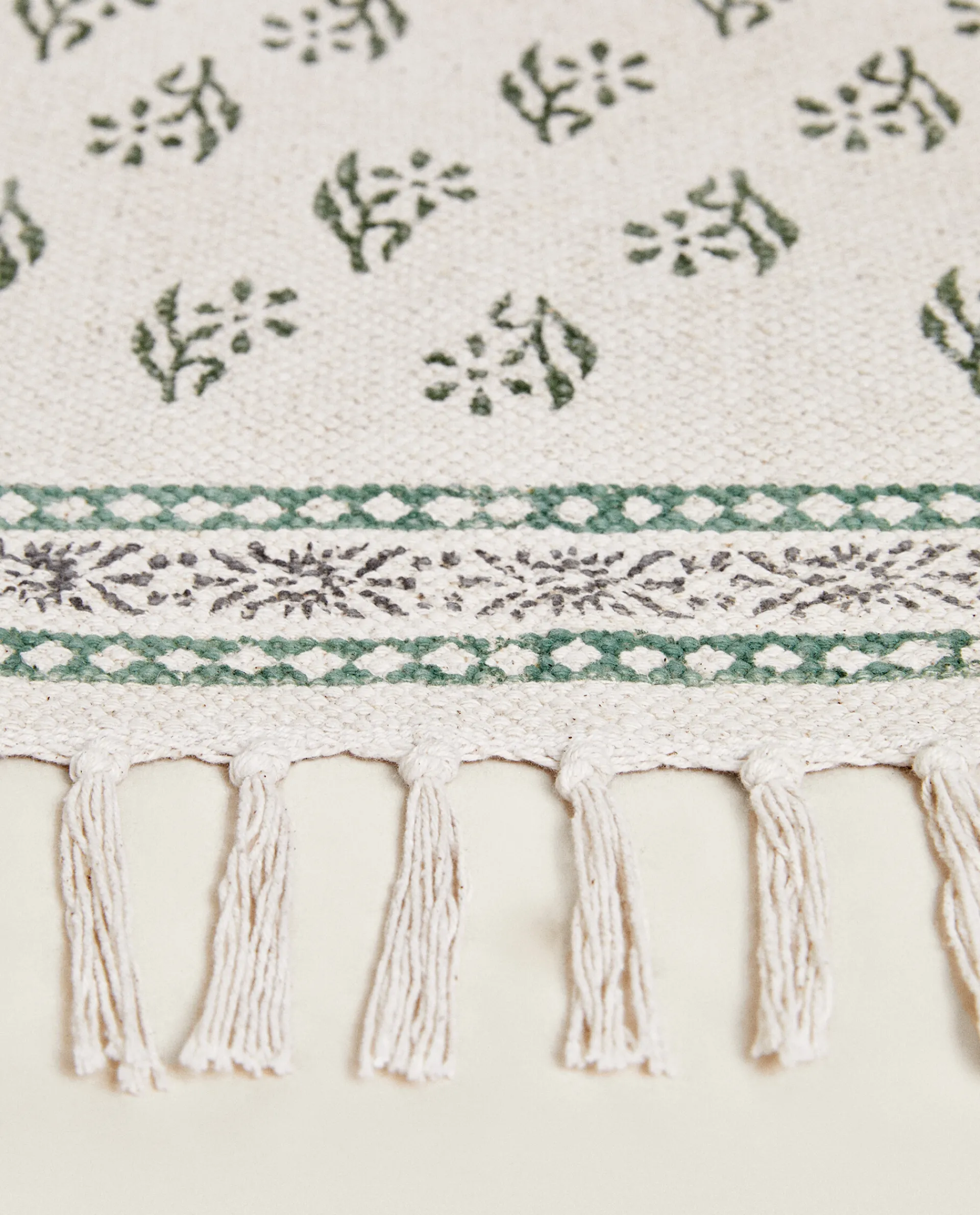 Decorative*ZARA Home Block Print Rug Multicolored