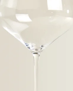 Glasses And Flutes*ZARA Home Blown Crystalline Wine Glass Transparent