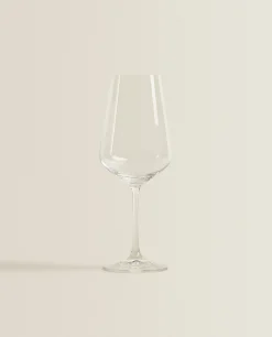 Glasses And Flutes*ZARA Home Bohemia Crystal Plain Glass Transparent
