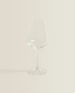Glasses And Flutes*ZARA Home Bohemia Crystal Plain Glass Transparent