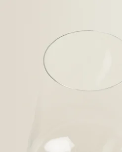 Glasses And Flutes*ZARA Home Bohemia Crystal Plain Glass Transparent