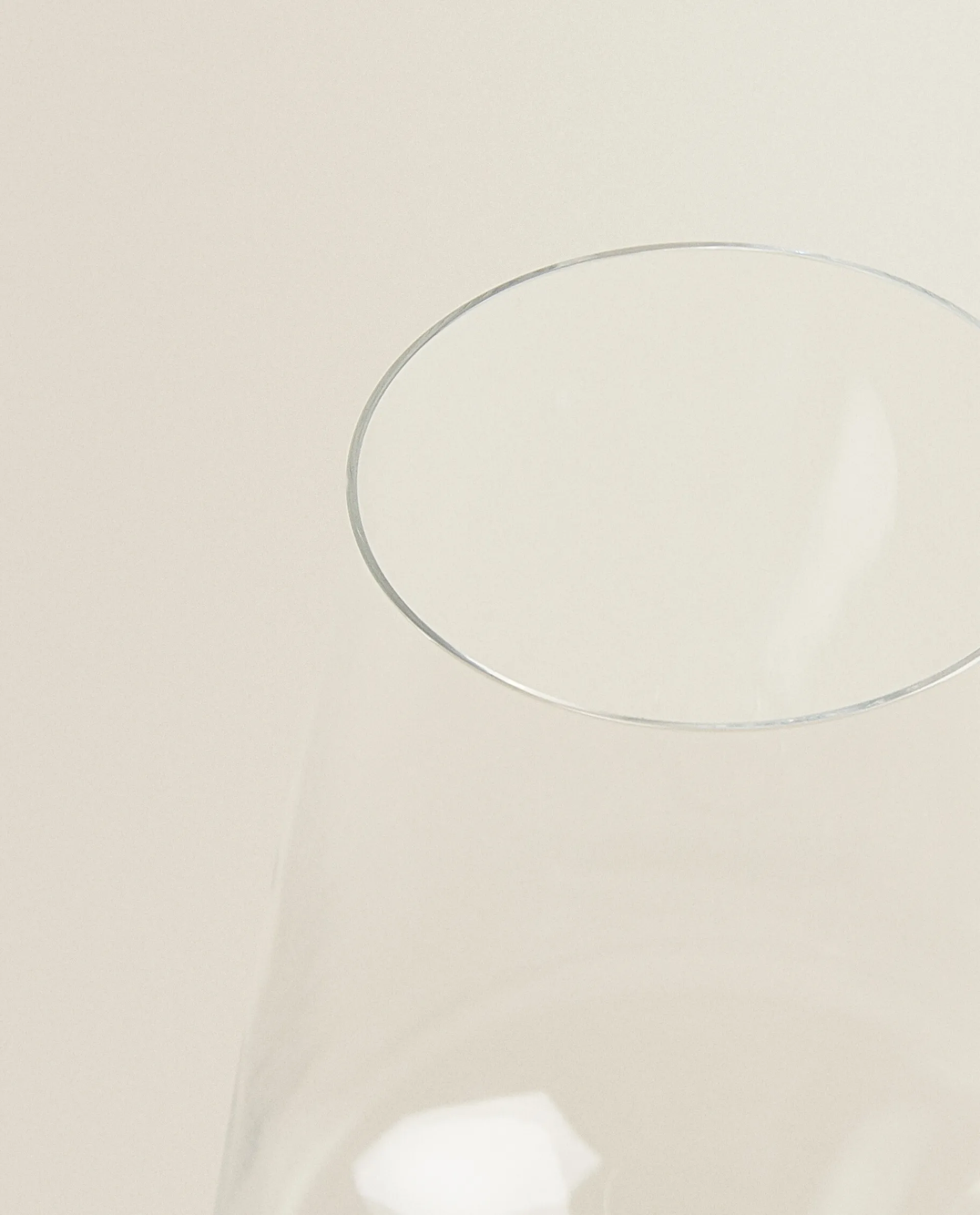 Glasses And Flutes*ZARA Home Bohemia Crystal Plain Glass Transparent