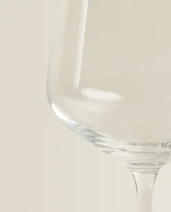 Glasses And Flutes*ZARA Home Bohemia Crystal Plain Glass Transparent