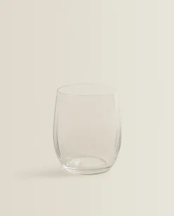 Tumblers*ZARA Home Bohemia Crystal Tumbler With Lines Transparent