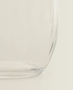 Tumblers*ZARA Home Bohemia Crystal Tumbler With Lines Transparent