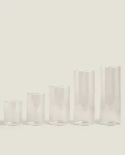 Candlesticks And Tealight Holders*ZARA Home Borosilicate Glass Lantern Vase Transparent