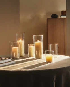 Candlesticks And Tealight Holders*ZARA Home Borosilicate Glass Lantern Vase Transparent