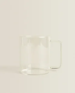 Mugs*ZARA Home Borosilicate Glass Mug Transparent