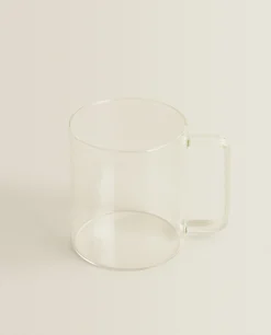 Mugs*ZARA Home Borosilicate Glass Mug Transparent