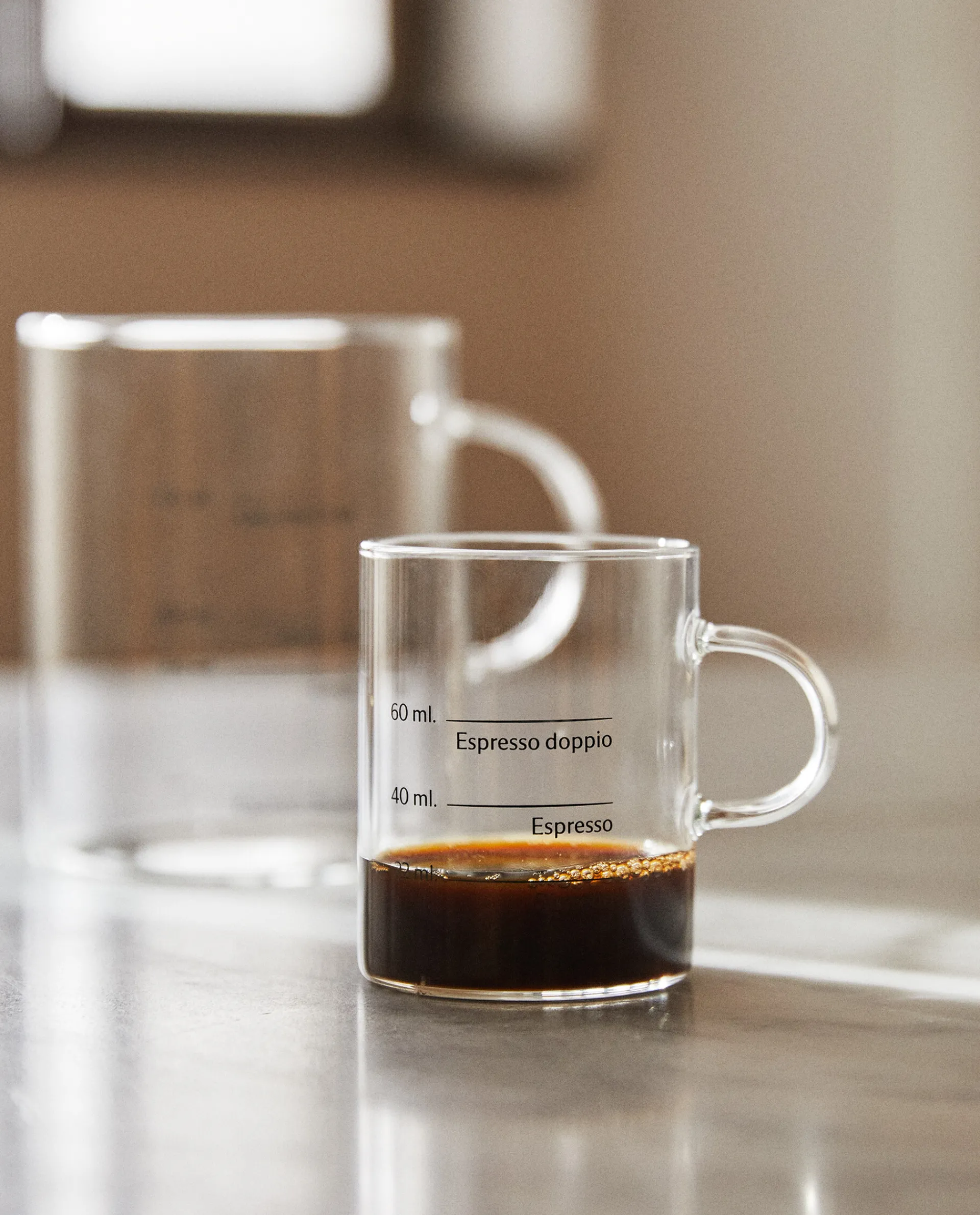 Mugs*ZARA Home Borosilicate Glass Mug With Silk Screen Transparent