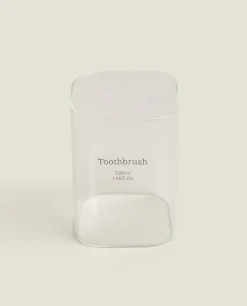 Glasses*ZARA Home Borosilicate Glass Slogan Tumbler Transparent
