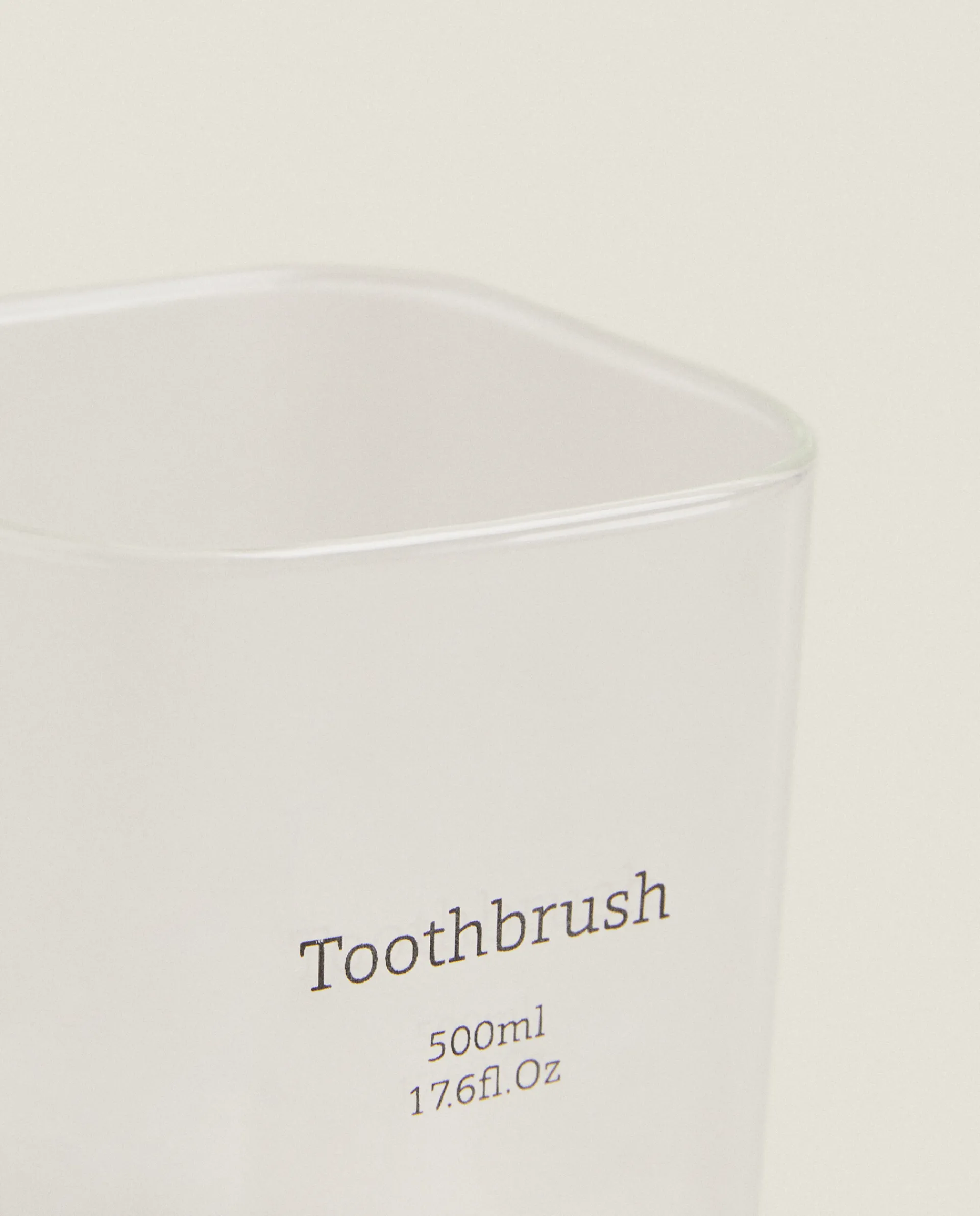 Glasses*ZARA Home Borosilicate Glass Slogan Tumbler Transparent