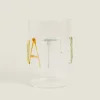 Tumblers*ZARA Home Borosilicate Glass Tumbler With Letters Transparent
