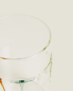 Tumblers*ZARA Home Borosilicate Glass Tumbler With Letters Transparent