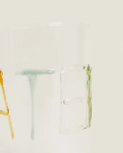 Tumblers*ZARA Home Borosilicate Glass Tumbler With Letters Transparent