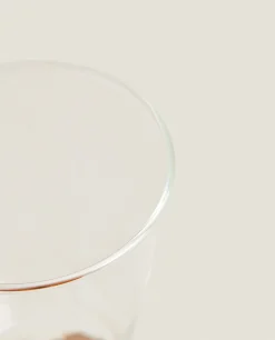 Glasses And Flutes*ZARA Home Borosilicate Wine Glass With Colored Stem Orange