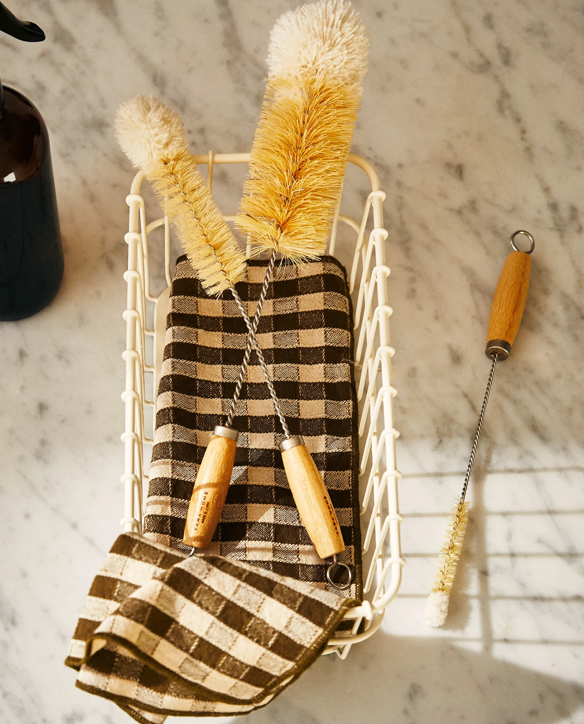 Cleaning*ZARA Home Bottle Brush (Pack Of 3) Natural Colour