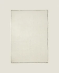 Solid*ZARA Home Boucle Rug Cream