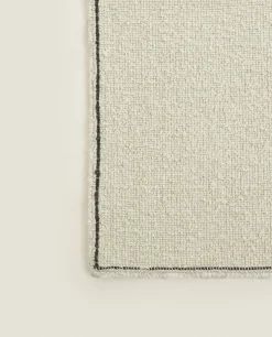 Solid*ZARA Home Boucle Rug Cream