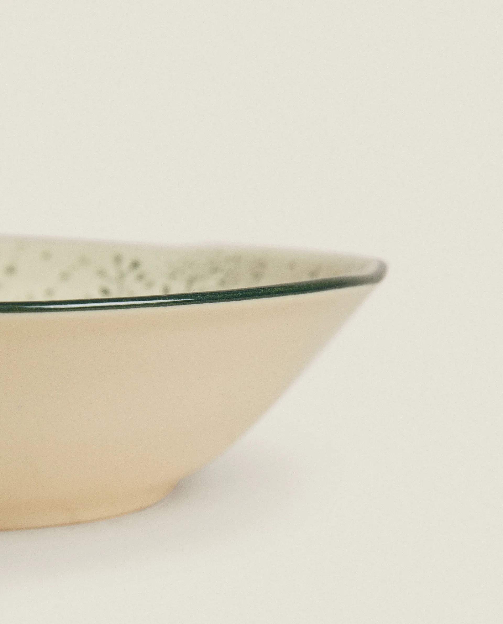 Dining*ZARA Home Bowl With Raised Floral Design For Christmas Green